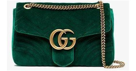 gucci green velvet handbag|gucci marmont top handle.